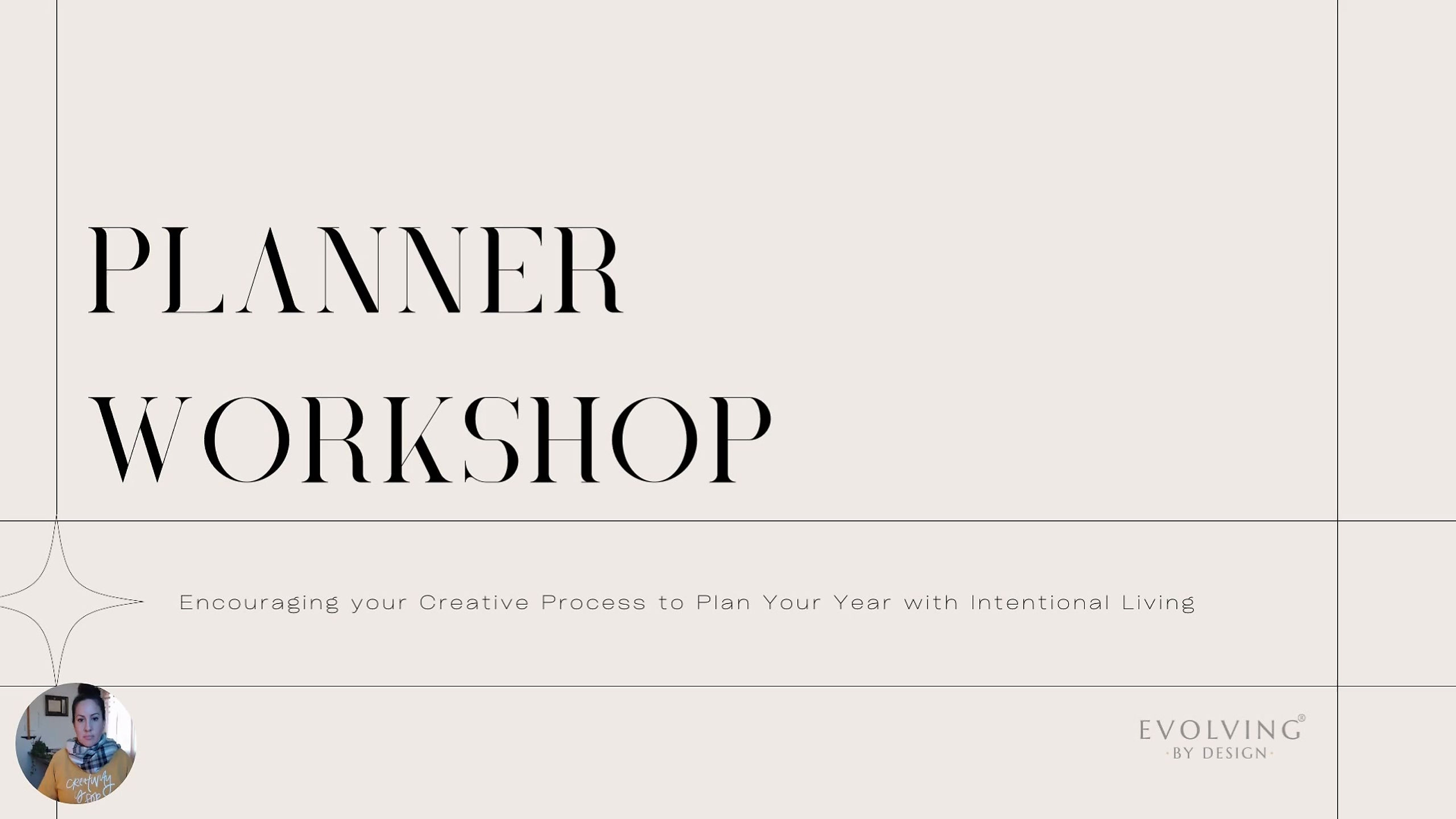 Introduction to Your Planner Workshop
